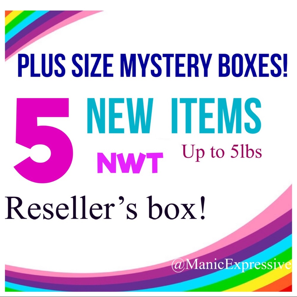 PLUS SIZE reseller mystery boxes! 5+ pieces NEW